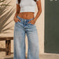 Light Blue Wide Leg Jeans